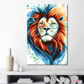 Painting by Numbers Colorful Wildlife Lion